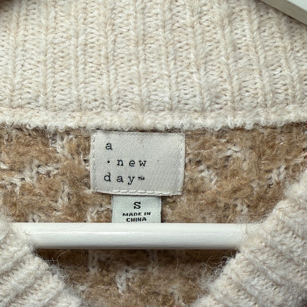 A New Day Women's‎ Cream Lady Bomber Jacket Size Small - Picture 2 of 9